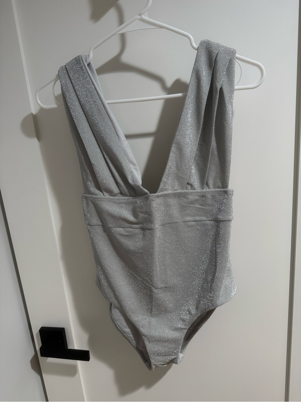 Women’s Silver Sparkle One-Piece Swimsuit from Monday swimwear never worn no tag